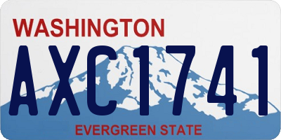 WA license plate AXC1741
