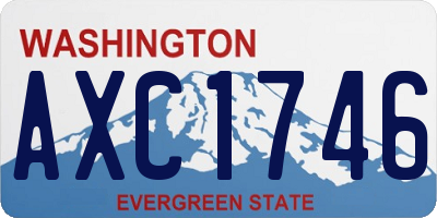 WA license plate AXC1746