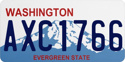 WA license plate AXC1766