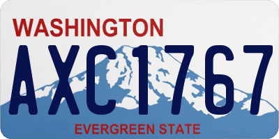 WA license plate AXC1767