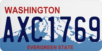 WA license plate AXC1769