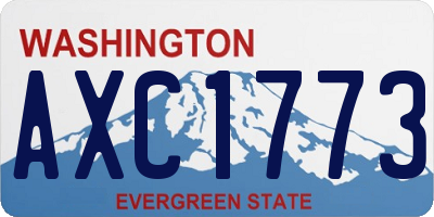 WA license plate AXC1773
