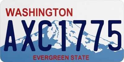 WA license plate AXC1775