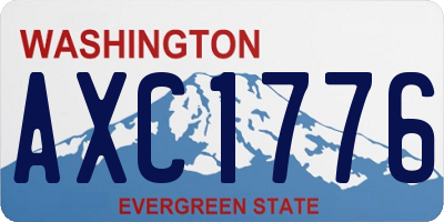 WA license plate AXC1776