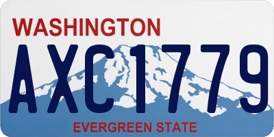 WA license plate AXC1779