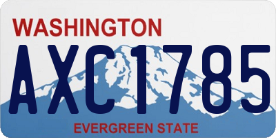 WA license plate AXC1785