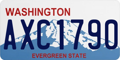 WA license plate AXC1790