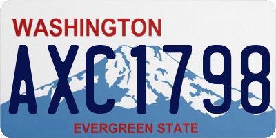 WA license plate AXC1798