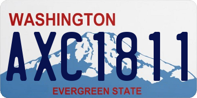 WA license plate AXC1811