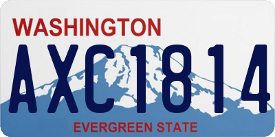 WA license plate AXC1814