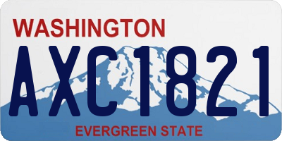 WA license plate AXC1821