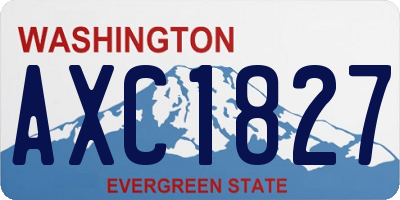 WA license plate AXC1827