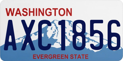 WA license plate AXC1856