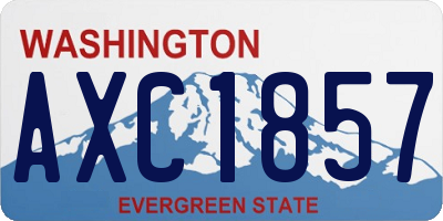 WA license plate AXC1857