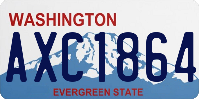 WA license plate AXC1864