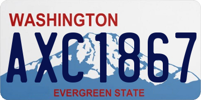 WA license plate AXC1867
