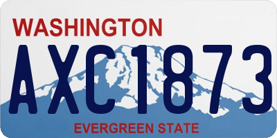 WA license plate AXC1873