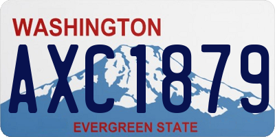 WA license plate AXC1879