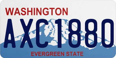 WA license plate AXC1880