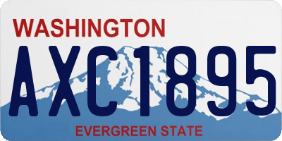 WA license plate AXC1895