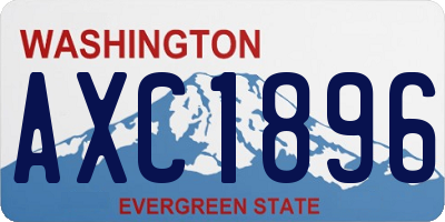 WA license plate AXC1896