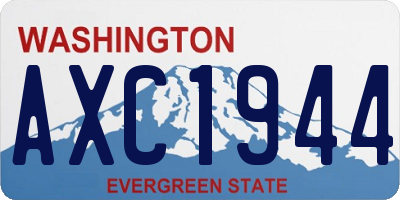 WA license plate AXC1944