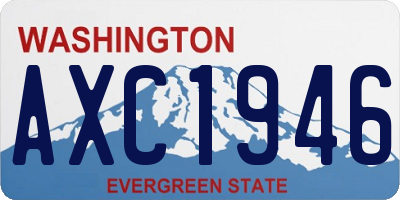 WA license plate AXC1946