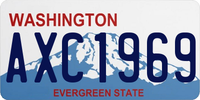 WA license plate AXC1969