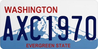 WA license plate AXC1970