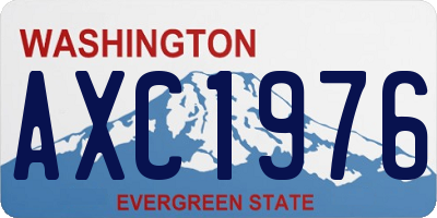 WA license plate AXC1976