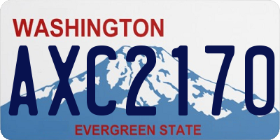 WA license plate AXC2170