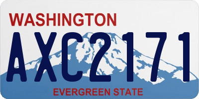 WA license plate AXC2171
