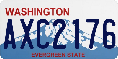 WA license plate AXC2176
