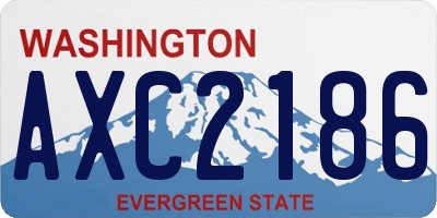 WA license plate AXC2186