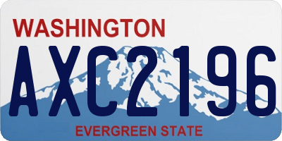 WA license plate AXC2196