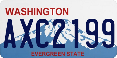 WA license plate AXC2199