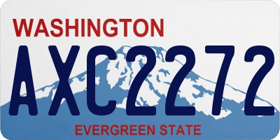 WA license plate AXC2272