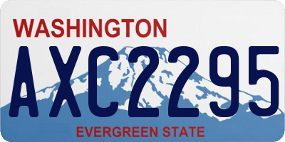 WA license plate AXC2295