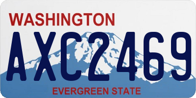 WA license plate AXC2469
