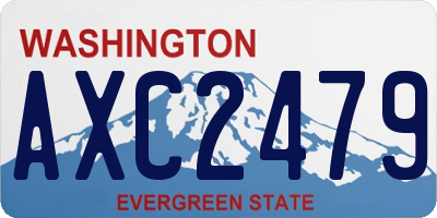WA license plate AXC2479