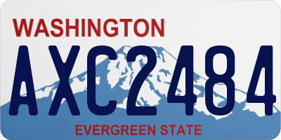 WA license plate AXC2484