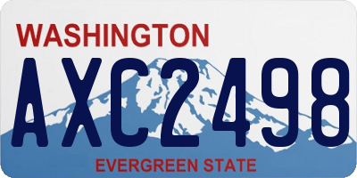 WA license plate AXC2498