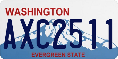 WA license plate AXC2511