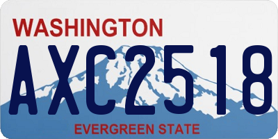 WA license plate AXC2518
