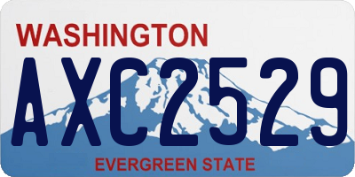 WA license plate AXC2529