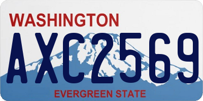 WA license plate AXC2569