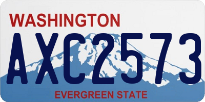 WA license plate AXC2573