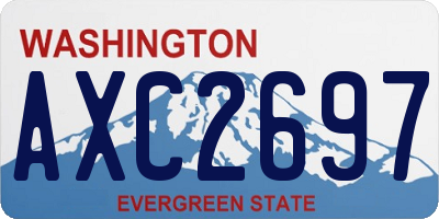 WA license plate AXC2697