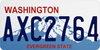 WA license plate AXC2764