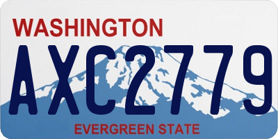 WA license plate AXC2779